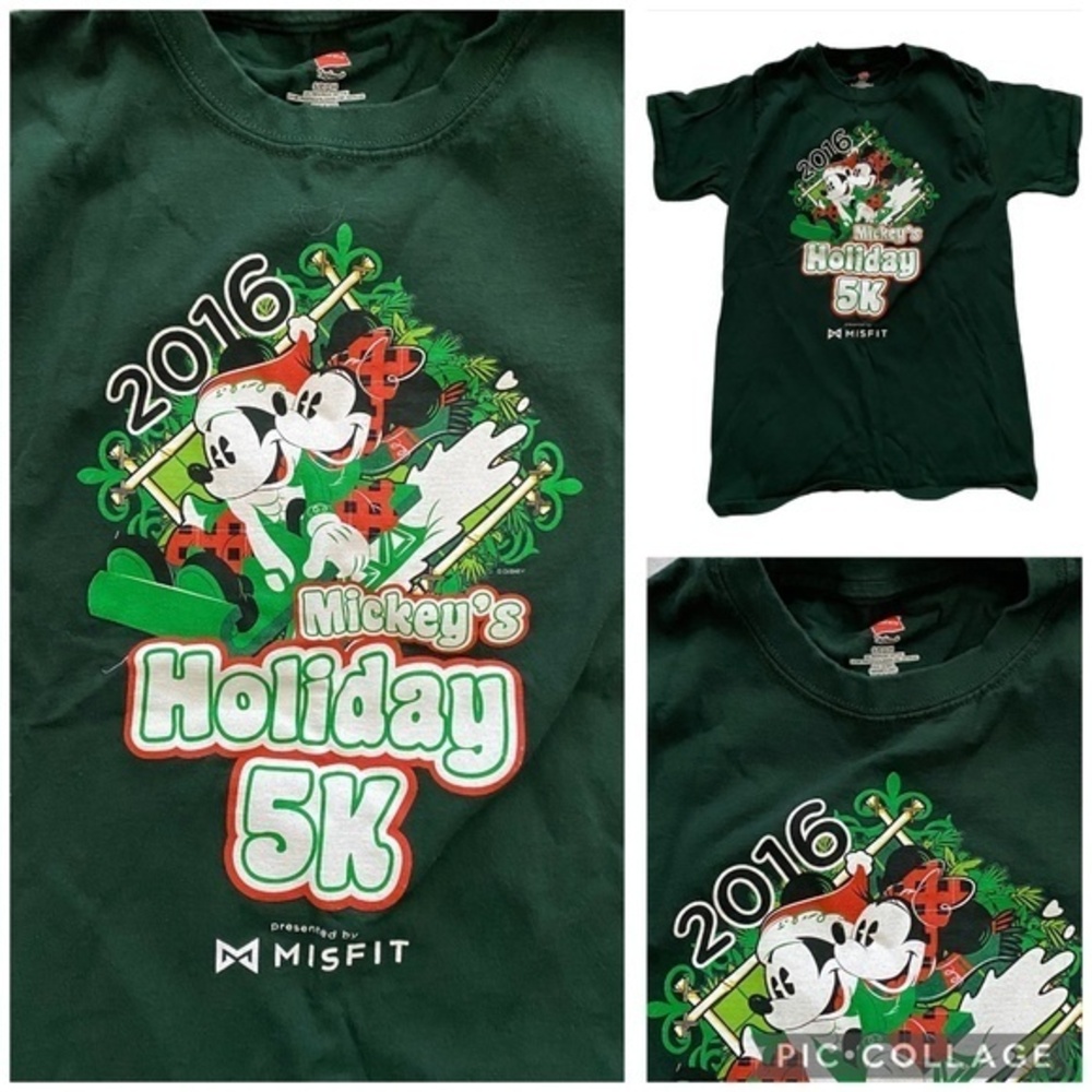 runDisney Mickey’s Holiday 5K Disney World 2016 Race Shirt Adult Small